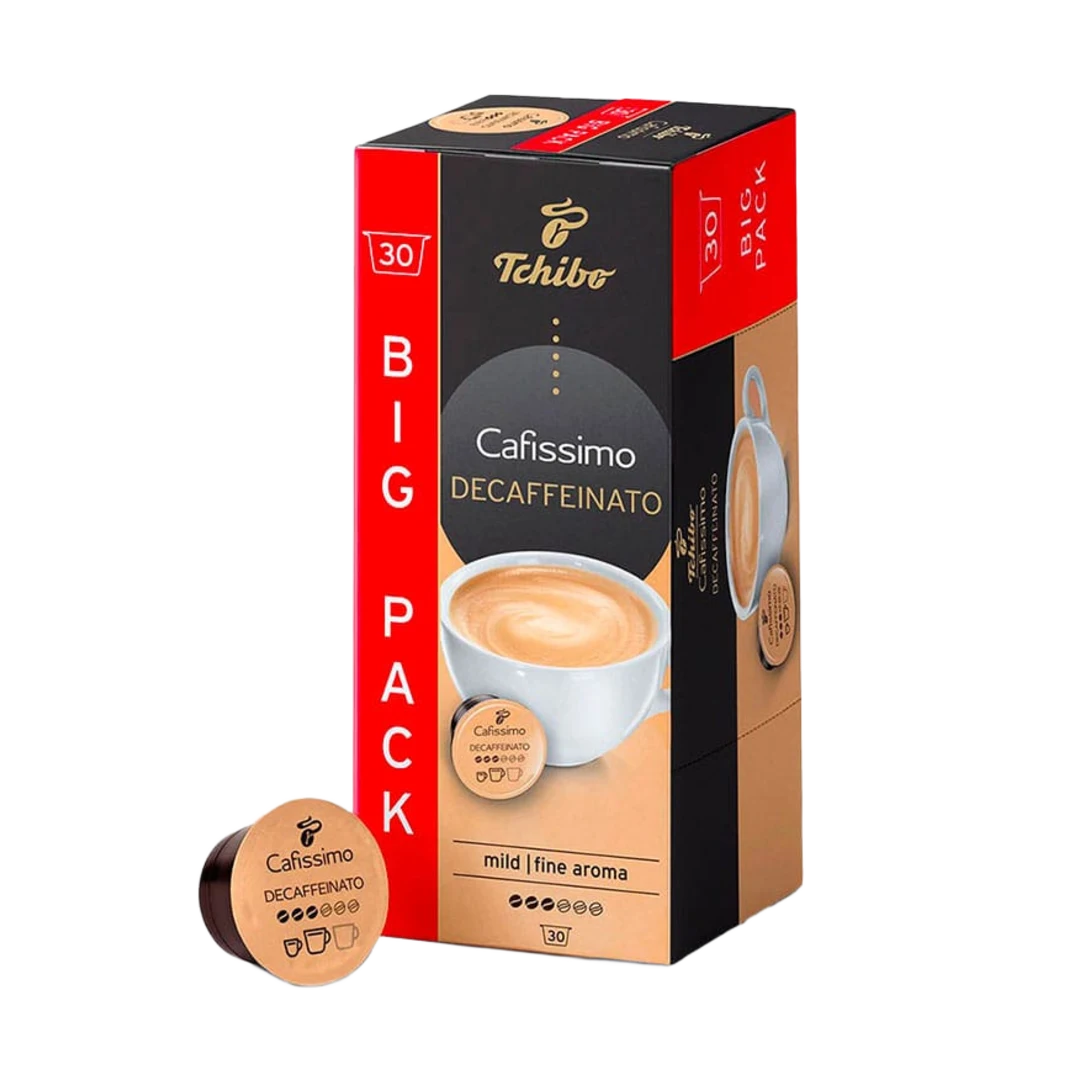 Tchibo Cafissimo Caffè Crema Decaffeinato koffeinmentes kávékapszula 30 db
