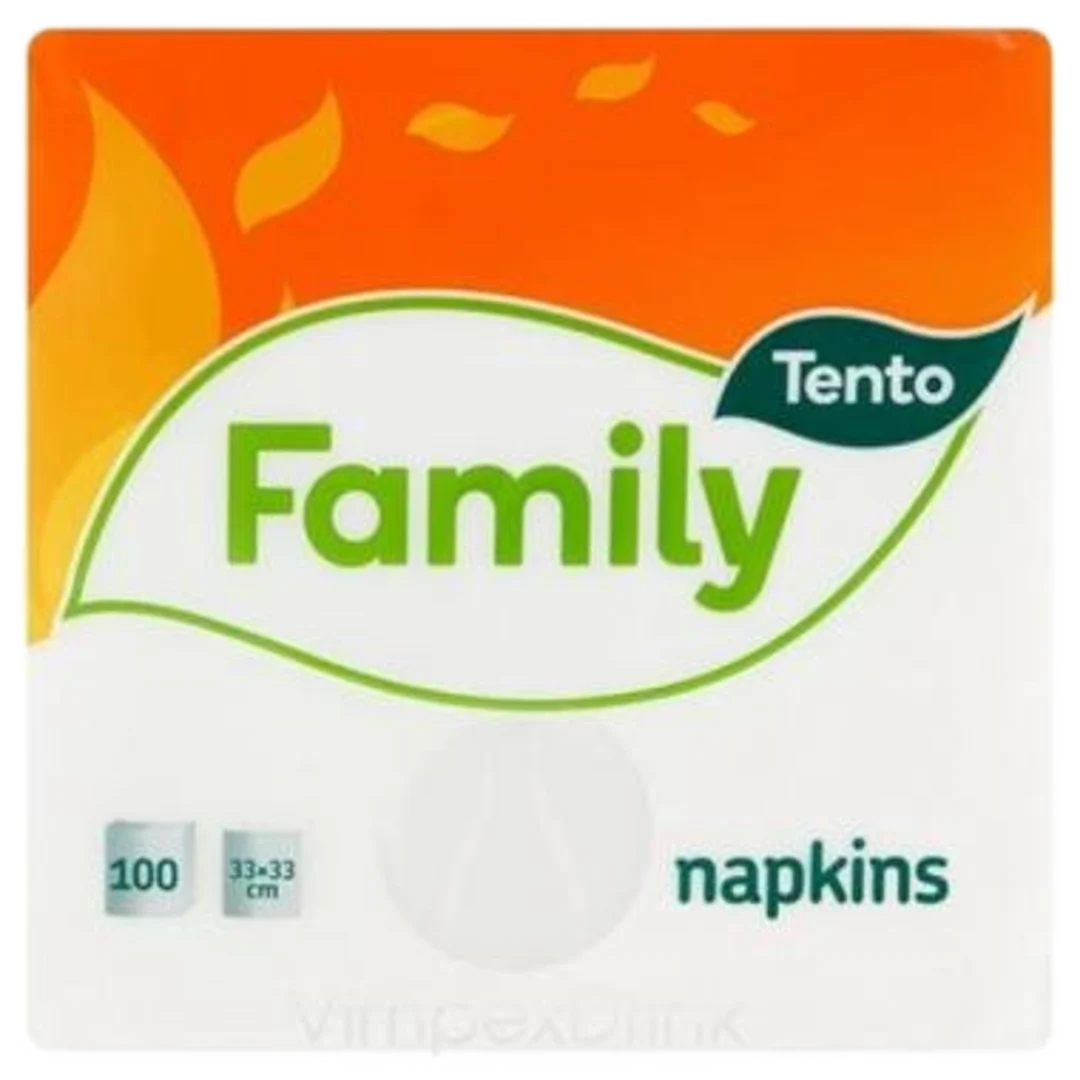 Tento Family szalvéta, 1 rétegű, 100 db, 33 × 33 cm