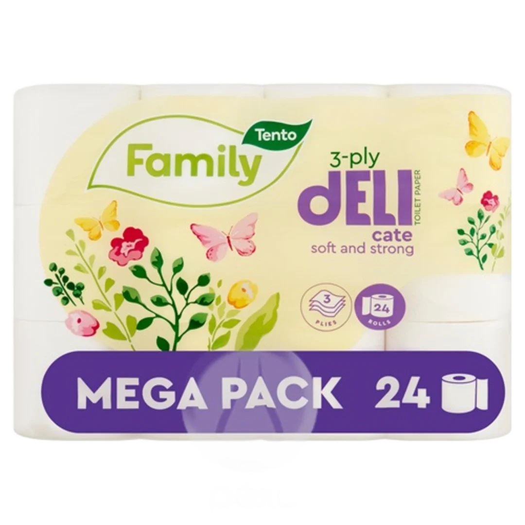 Tento Nat. Family toalettpapír, 3 rétegű, 24 tekercs