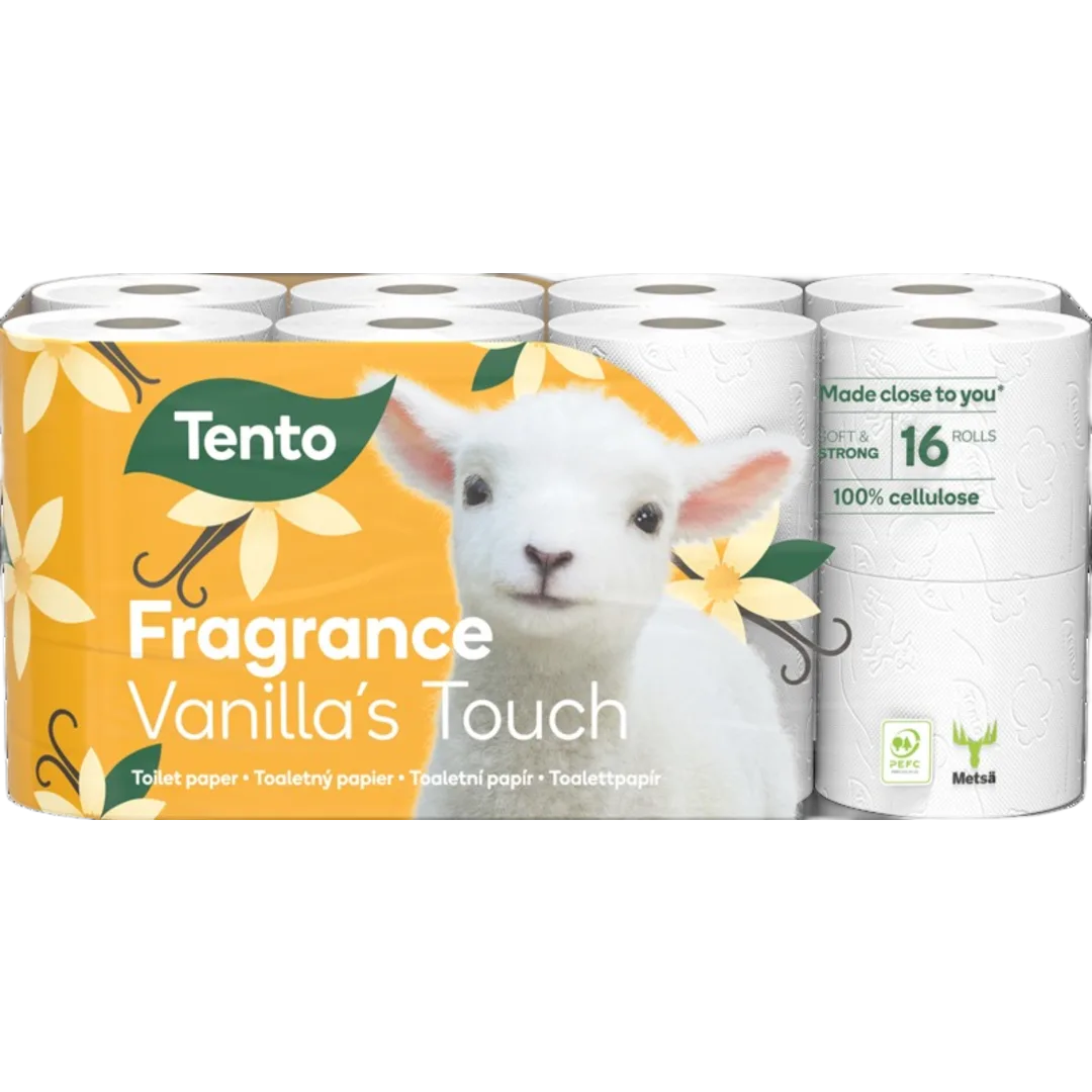 Tento Vanília Fragrance Vanilia Touch toalettpapír, 3 rétegű, 16 tekercs