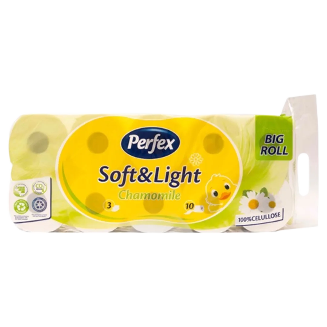 Toalettpapír Perfex Soft & Light Kamilla 10 Tekercses, 3 rétegű