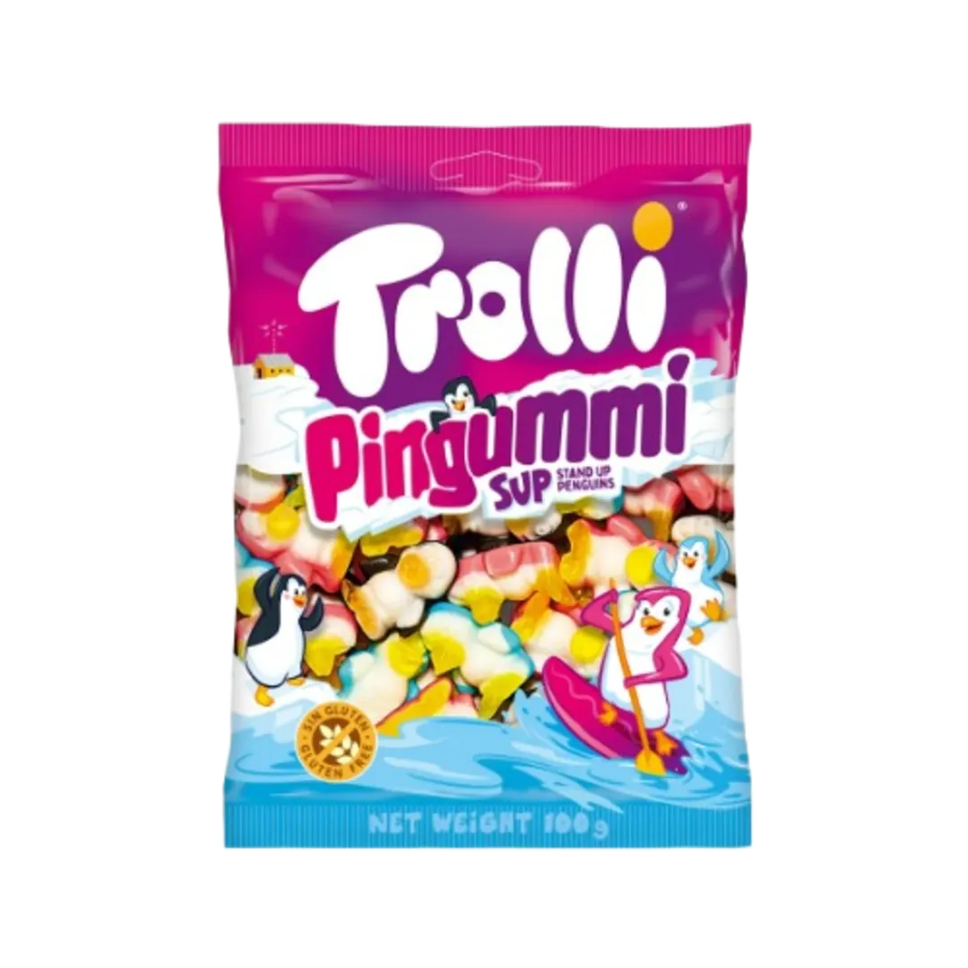 Trolli Pingummi pingvin formájú gyümölcsízű habgumicukor 100 g
