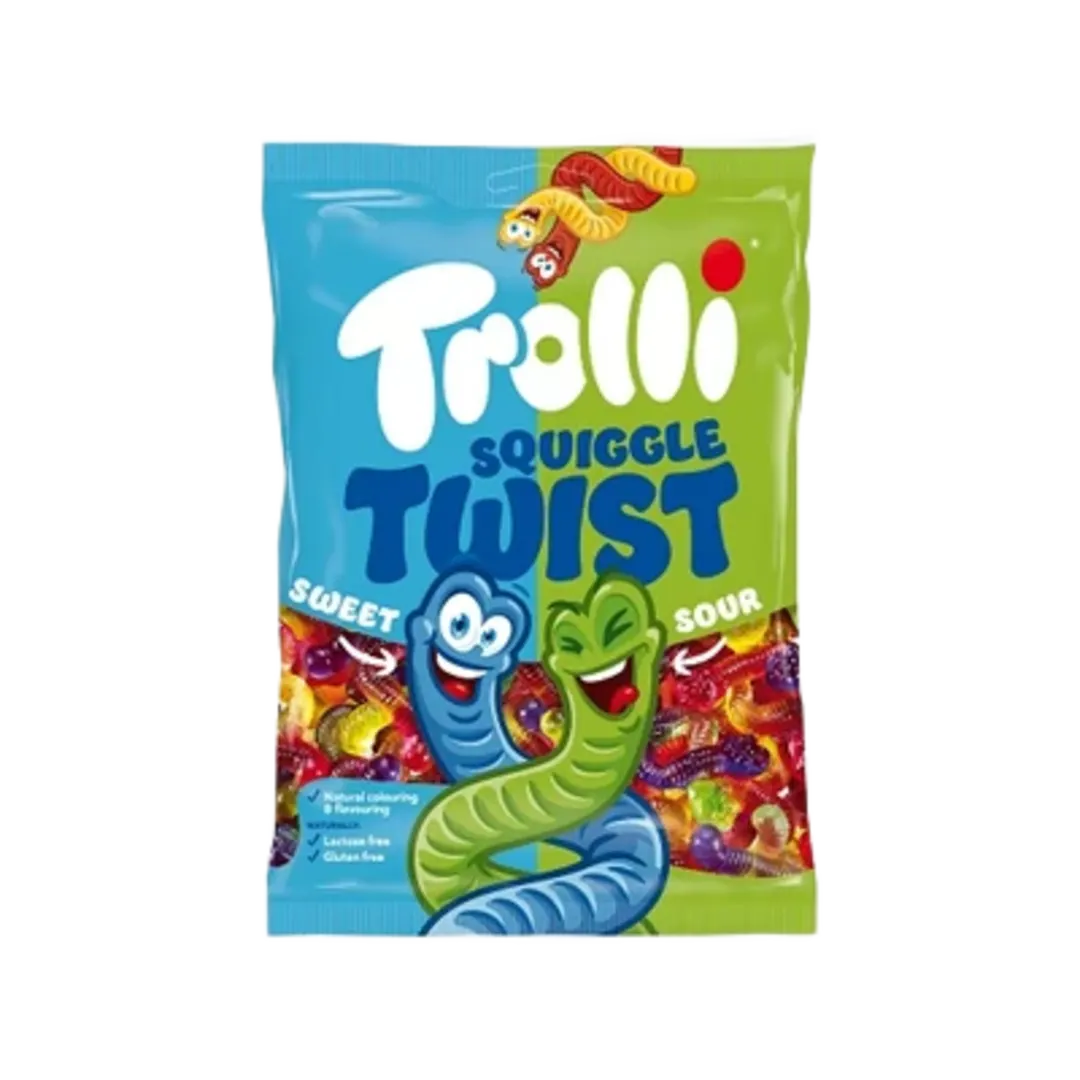 Trolli The Squiggles rovar formájú gyümölcsízű gumicukor 100 g