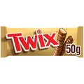 Twix kekszes szeletek karamellával, tejcsokoládéba mártva 2×25 g (50 g)
