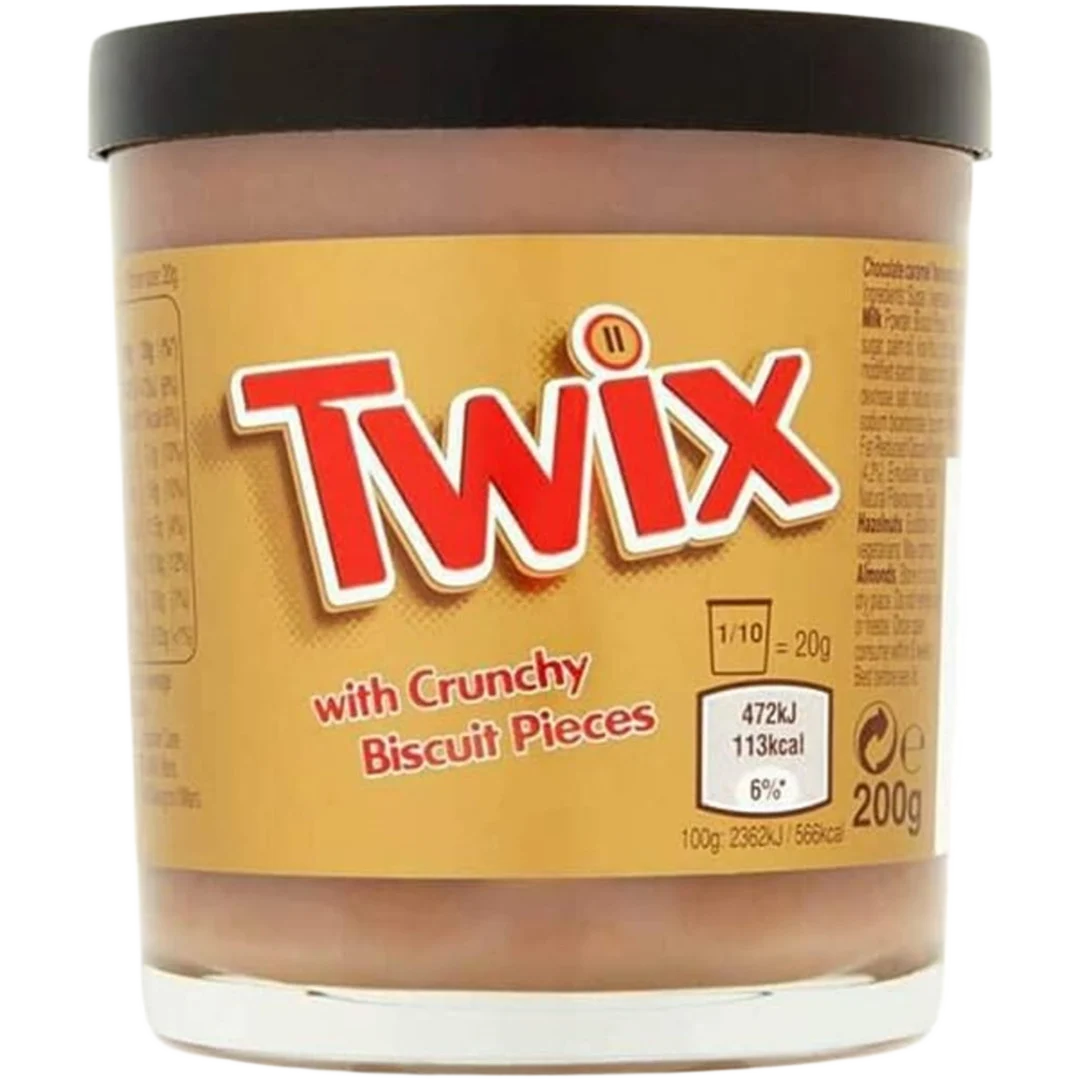 Twix csokoládés-karamellás kenhető krém ropogós kekszdarabokkal 200 g