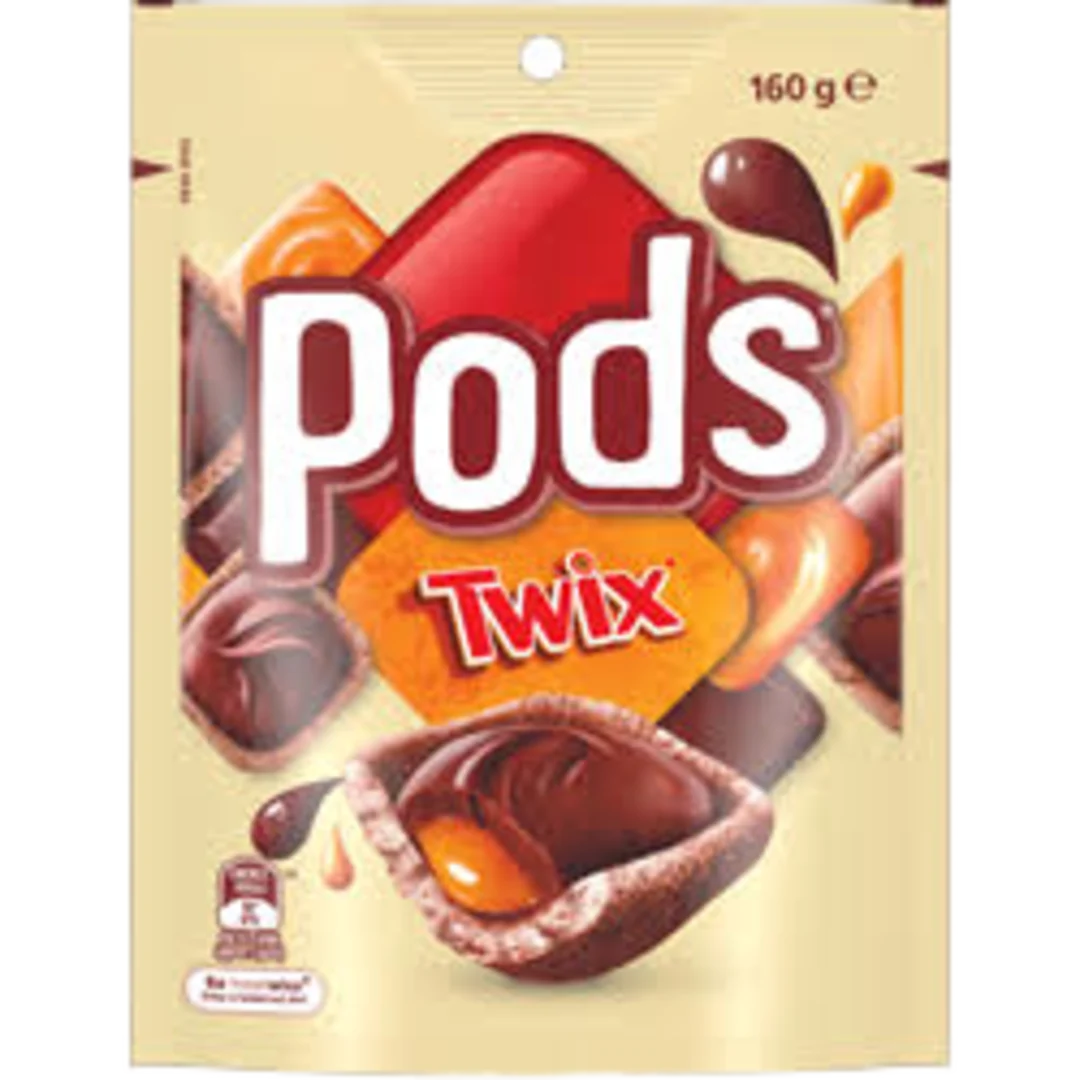 Twix PODS ropogós ostya-kekszcsészék karamellel és tejcsokoládéval 160 g