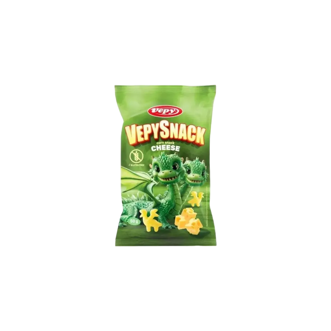 Vepy Snack gluténmentes sajtos kukoricasnack 50 g