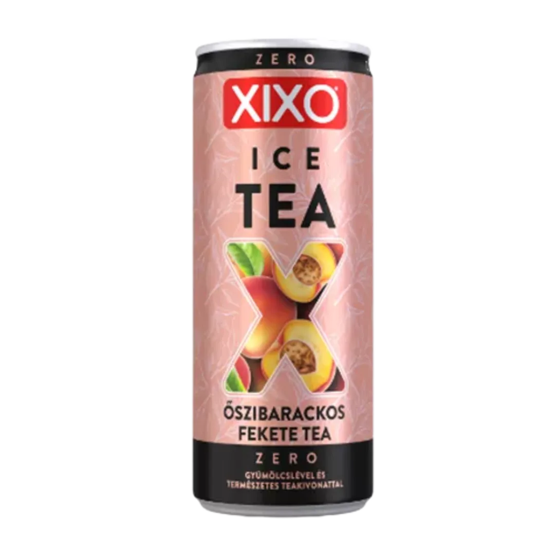 XIXO Ice Tea Zero Őszibarack cukor- és energiamentes őszibarackos jegestea DRS 250 ml
