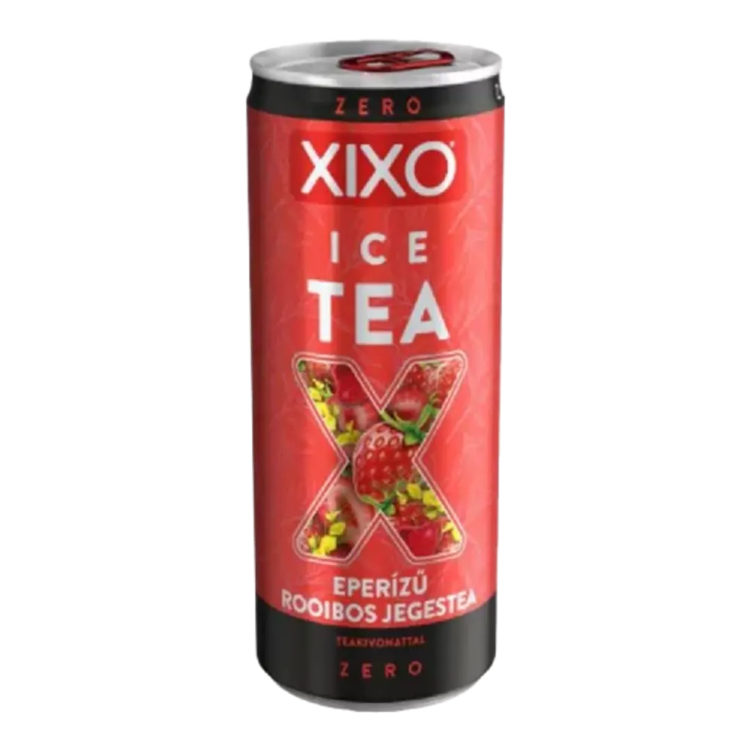 XIXO Ice Tea Zero Eper Rooibos cukormentes eperízű rooibos jegestea DRS 250 ml