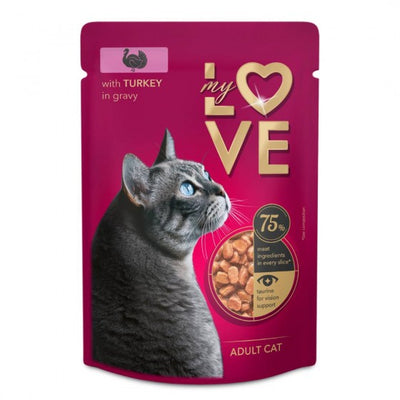My Love teljes értékű nedves macskaeledel pulykával szószban 85 g
