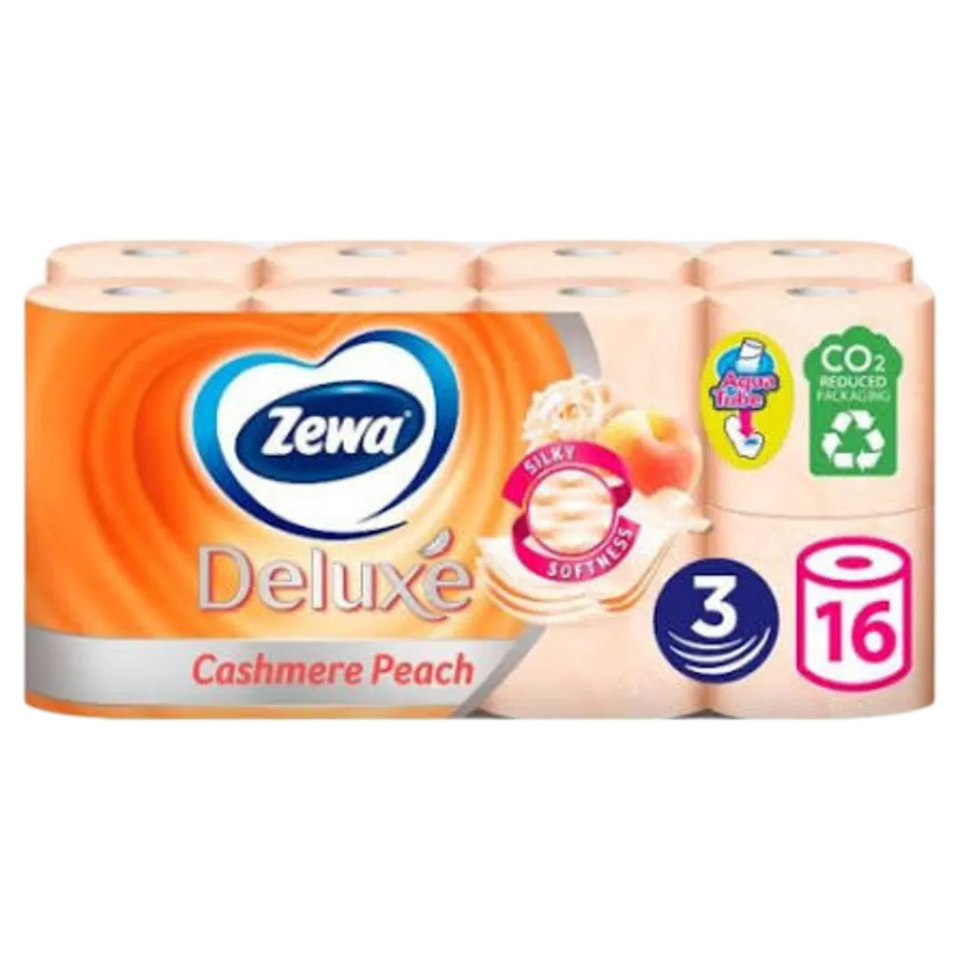 Zewa Deluxe Peach toalettpapír, 3 rétegű, 16 tekercs