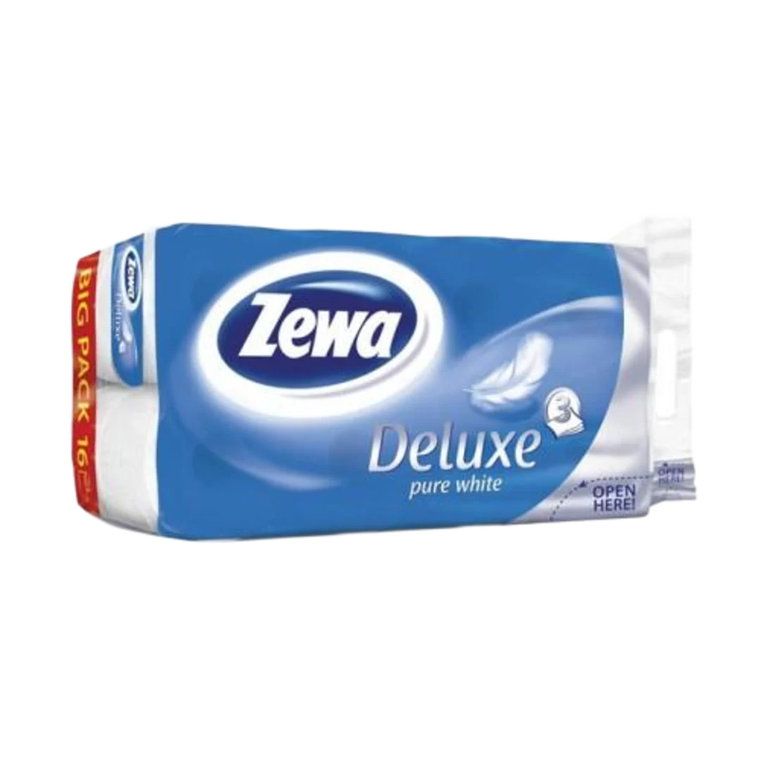 Zewa Deluxe Pure White toalettpapír, 3 rétegű, 16 tekercs